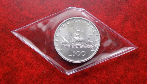 500 lire 1985 fdc - caravelle,