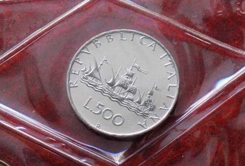 500 lire 1984 fdc - lire, caravelle