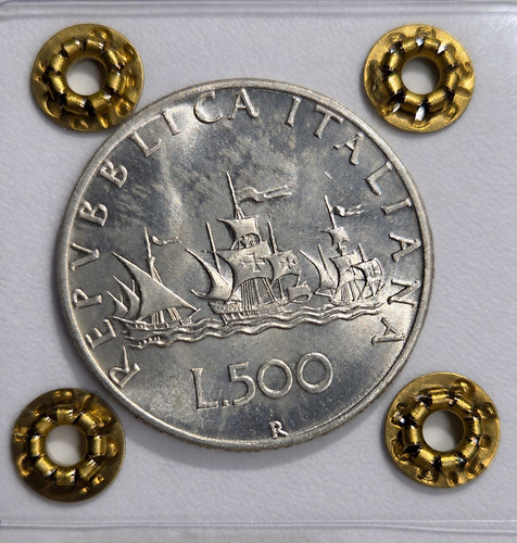 Moneta 500 lire - lire, argento