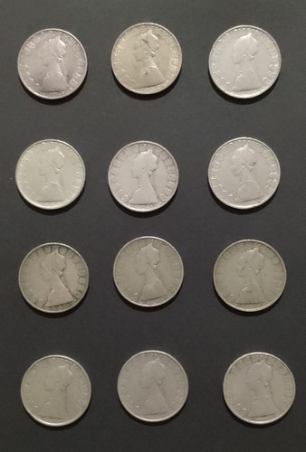 Argento lotto monete - 12,