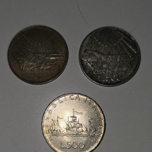Lotto monete 500 lire del - 3,
