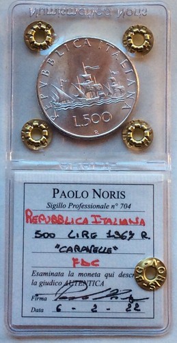 500 lire argento - argento, 1967