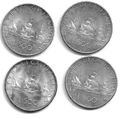 Italia repubblica lire - repubblica, 500