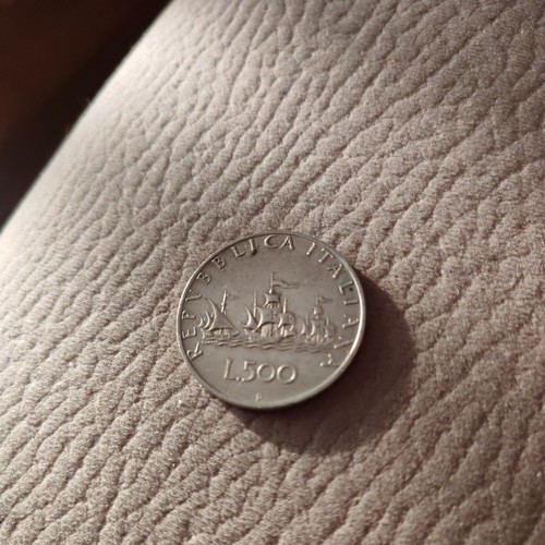 Moneta 500 lire caravelle - moneta, lire,
