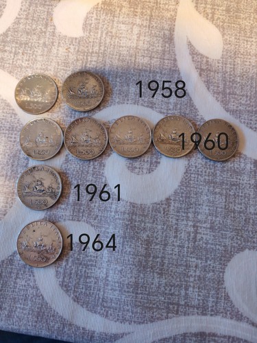 Lotto monete italia - lotto, 8