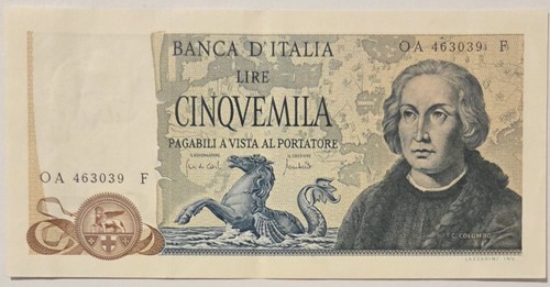 5000 cinquemila lire - 5000, "c