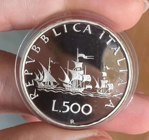 500 lire 1997 caravelle proof - 500,