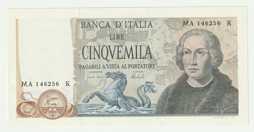 Italia repubblica 5000 lire - repubblica,
