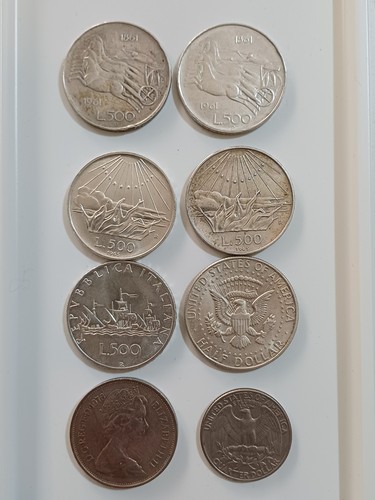 Lotto monete 500 lire argento - lotto,