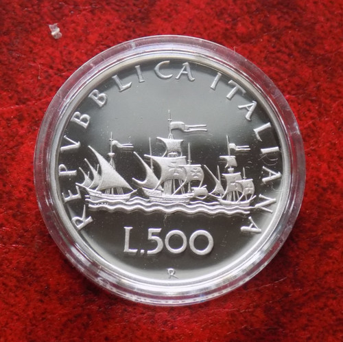 500 lire 1994 proof - proof, caravelle