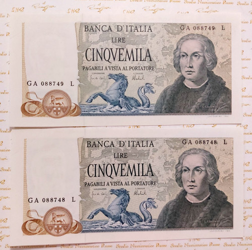 5000 lire colombo 1973 - lire,