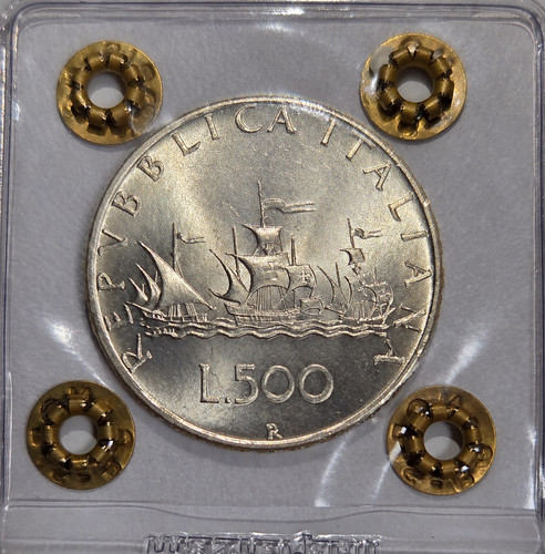 Moneta 500 lire - lire, argento