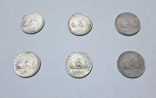 Lotto monete 500 lire - di,