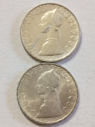 Coppia 500 lire caravelle - lire,