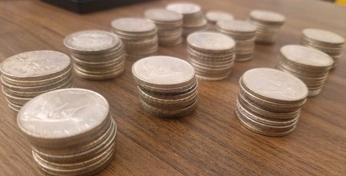 Lotto monete italiane - lotto, 500