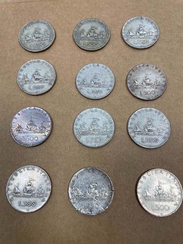 Lotto monete 500 lire - di,