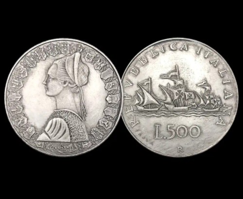Replica moneta 500 lire - moneta,