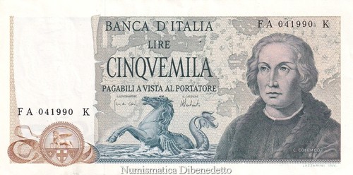 Repubblica 5000 lire c - repubblica,