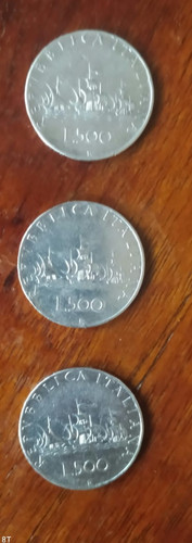 Lotto moneta 500 lire - 3x,