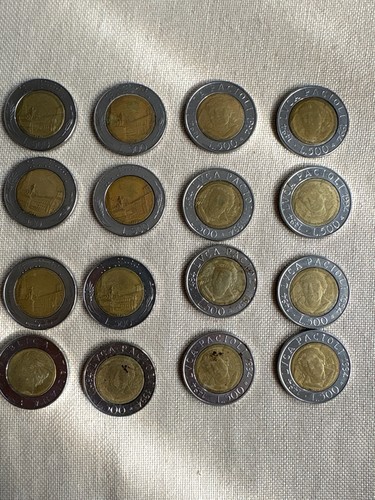 Lotto monete lire 500 - lire:,