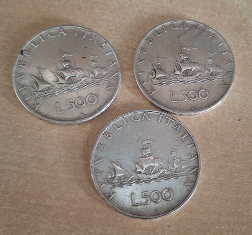 Lotto monete 500 lire - lotto, 3