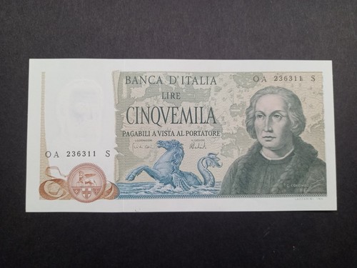 Lire 000 colombo - 5.000, tre