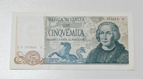 5000 lire colombo tipo 3 - colombo,